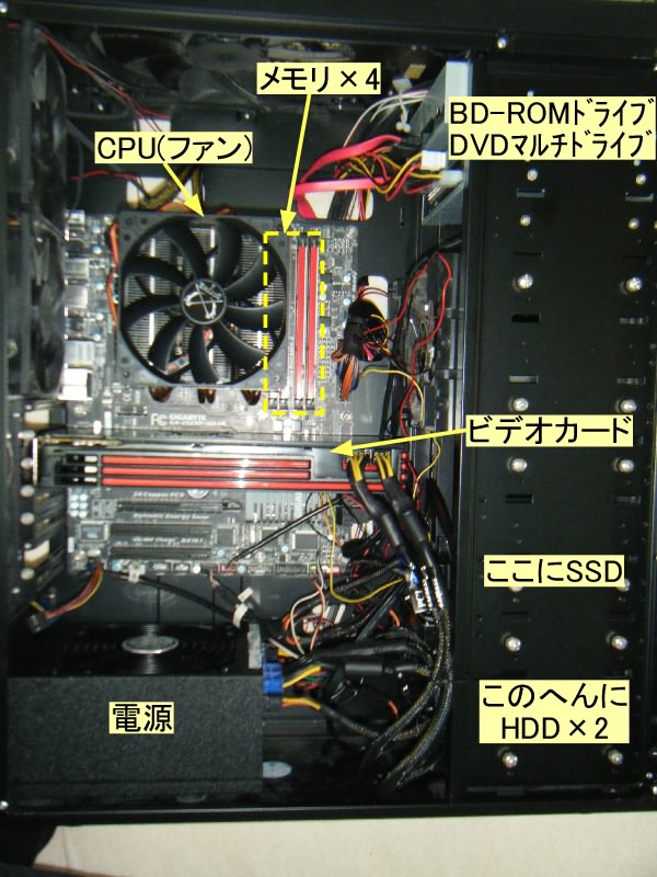 ケーブルもそれなりに整備